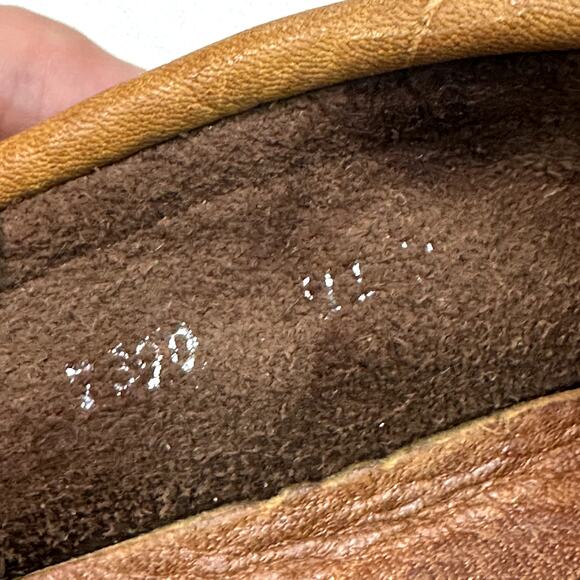 VERY GOOD Quoddy Men's Canoe Lace Up Moccasin Whipstitch Camp Moc Made in USA 11 - Picture 10 of 11